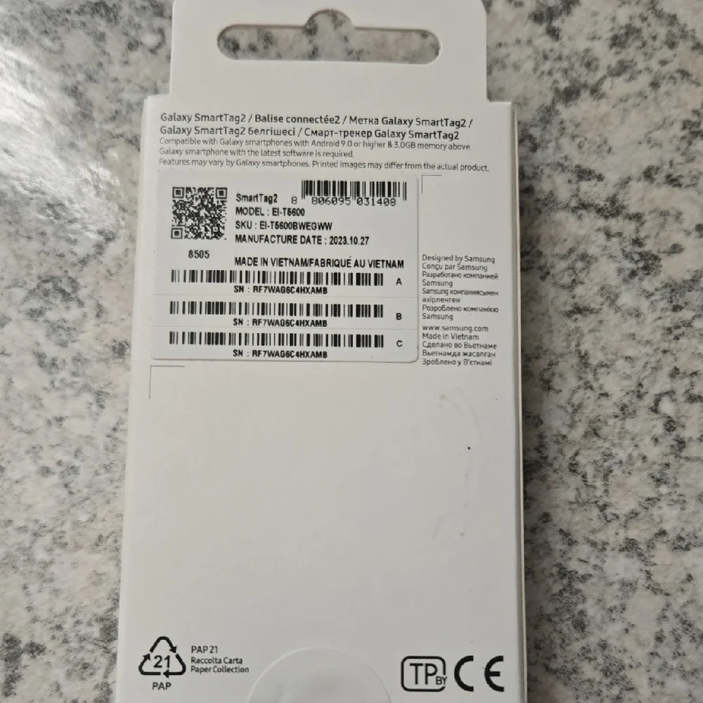 Samsung Galaxy SmartTag2 White
